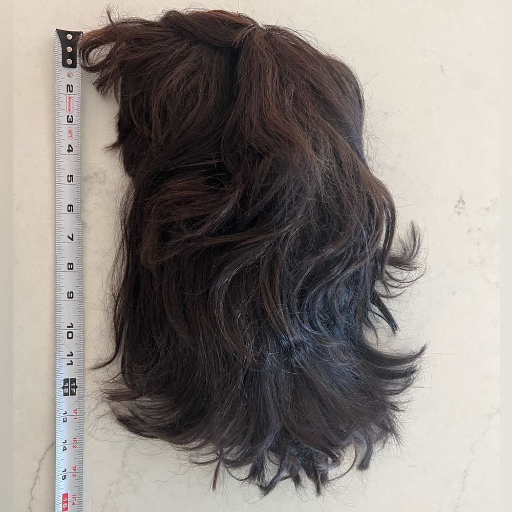 Dark Brown, Shoulder Length Costume Wig